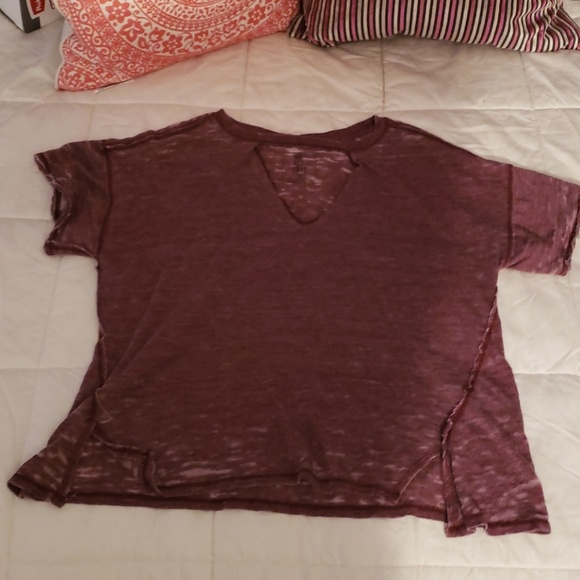 Free people v neck t shirt sz m - Picture 2 of 5